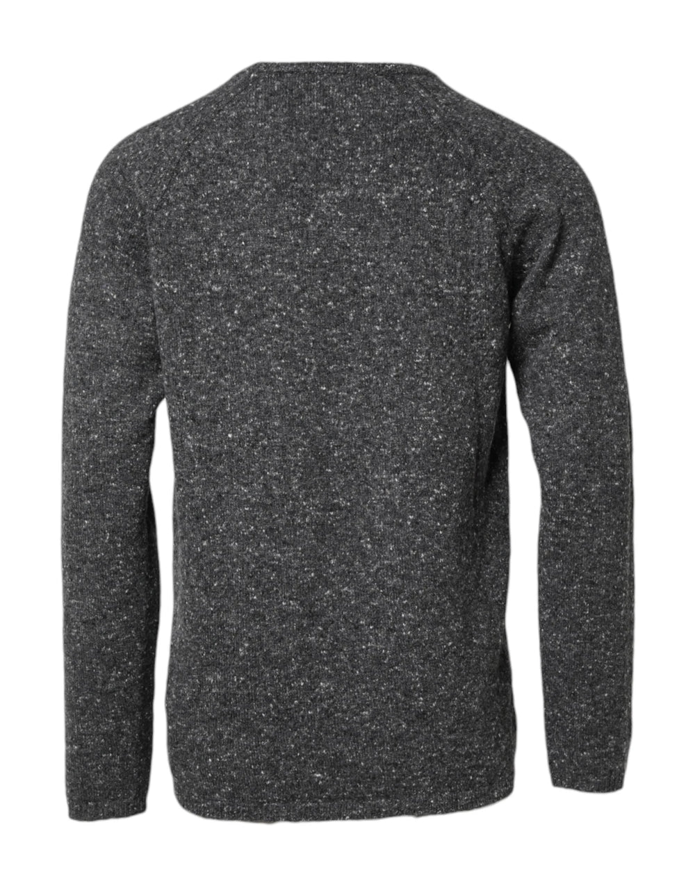 Dolce & Gabbana Gray Wool Knitted Round Neck Pullover Sweater - IT54 | XL - Sweaters