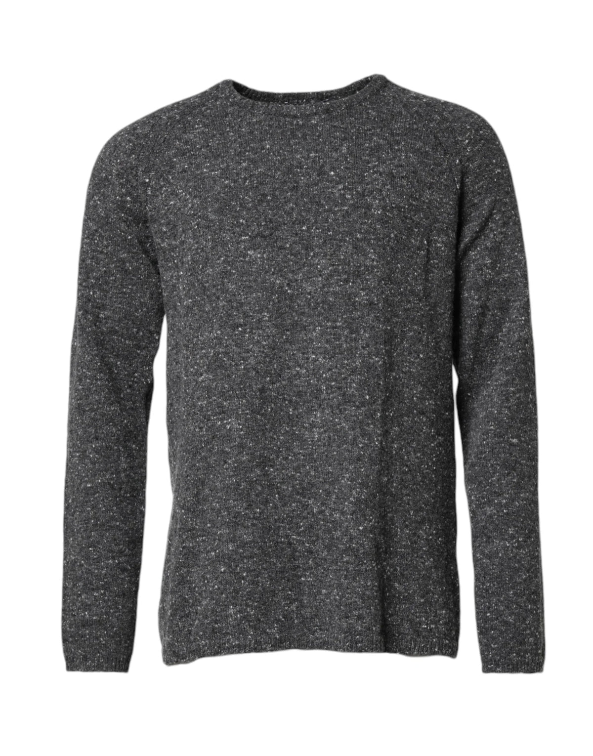 Dolce & Gabbana Gray Wool Knitted Round Neck Pullover Sweater - IT54 | XL - Sweaters