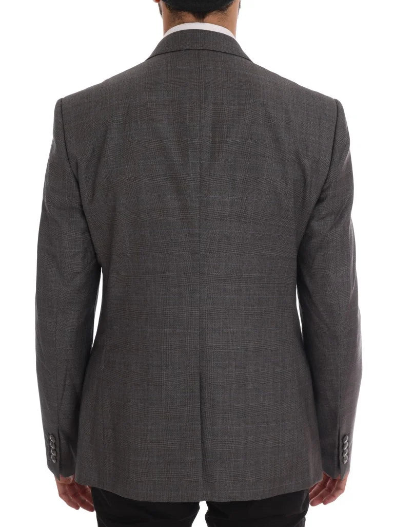 Dolce & Gabbana Gray Wool MARTINI Slim Blazer - IT52 | L - Sport Jackets