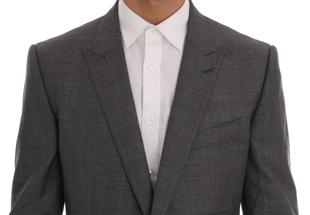 Dolce & Gabbana Gray Wool MARTINI Slim Blazer - IT52 | L - Sport Jackets
