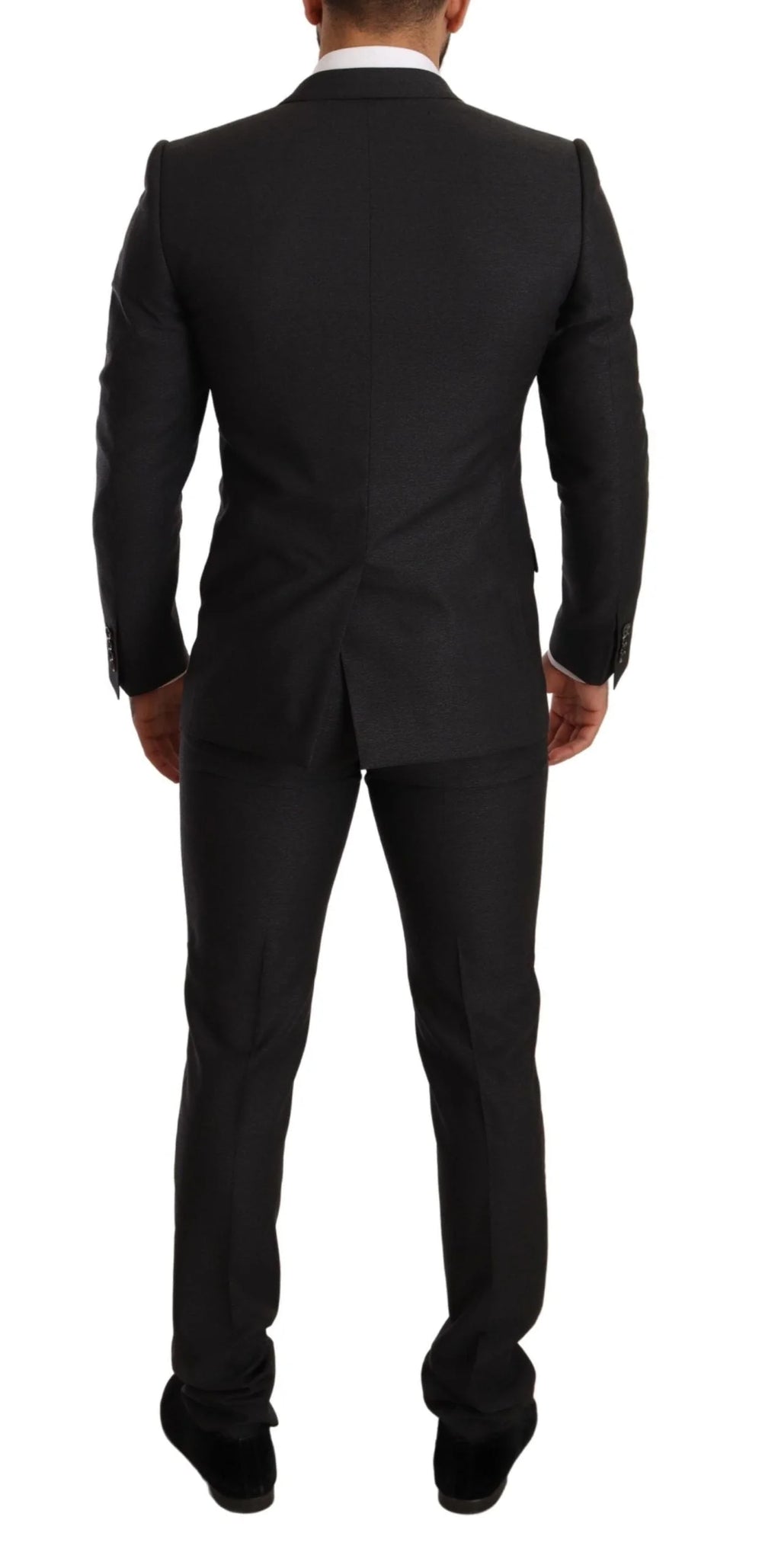 Dolce & Gabbana Gray Wool MARTINI Slim Fit Set Suit - IT44 | XS - Pant Suits