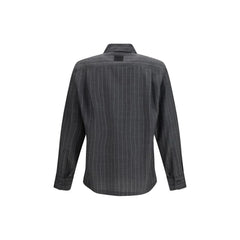 Dolce & Gabbana Gray Wool Oves Aries Dress Shirt