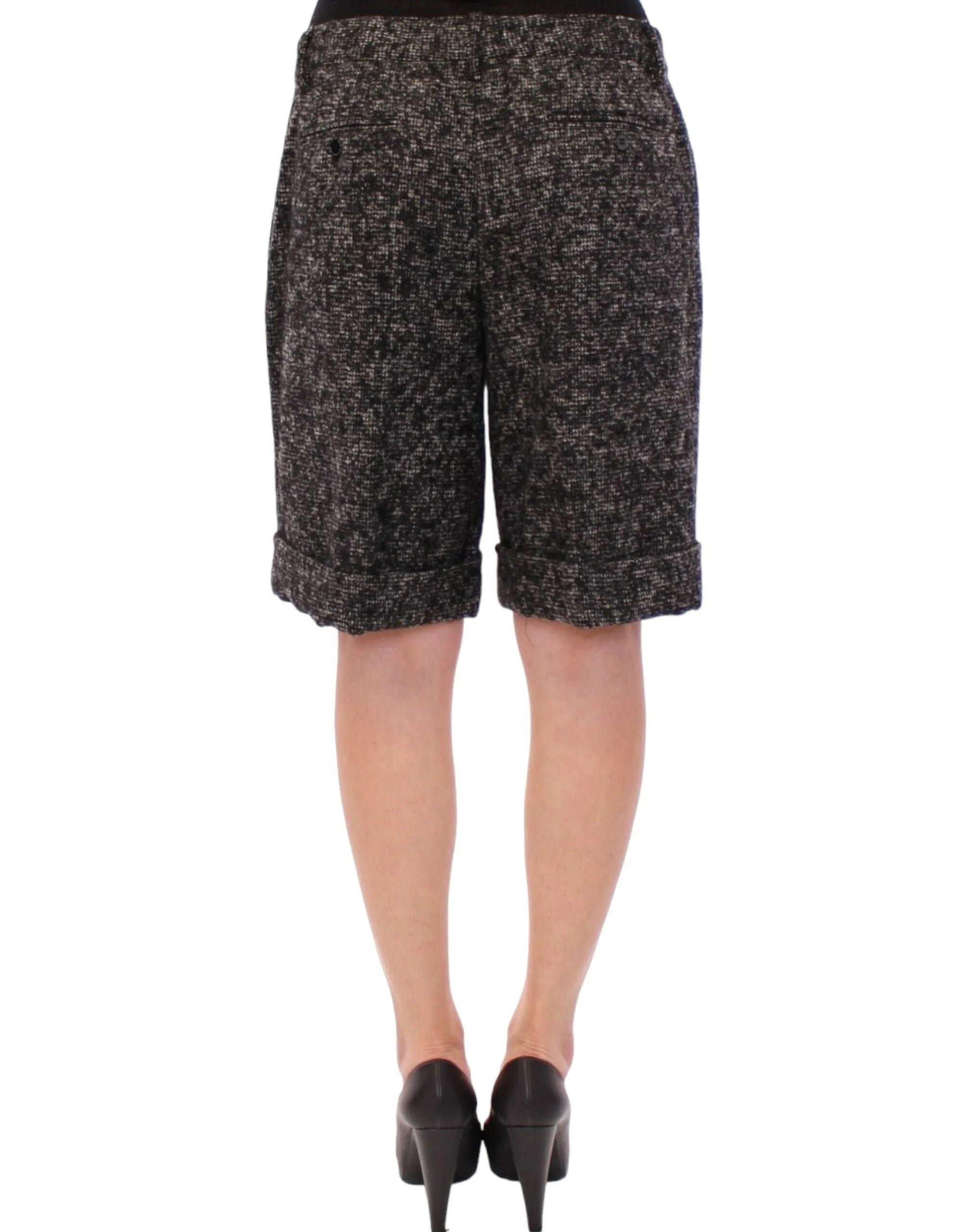 Dolce & Gabbana Gray wool shorts pants - IT44|L - Short Trousers