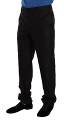 Dolce & Gabbana Gray Wool Silk Dress Trouser Dress Pants - IT54 | XL - Trousers