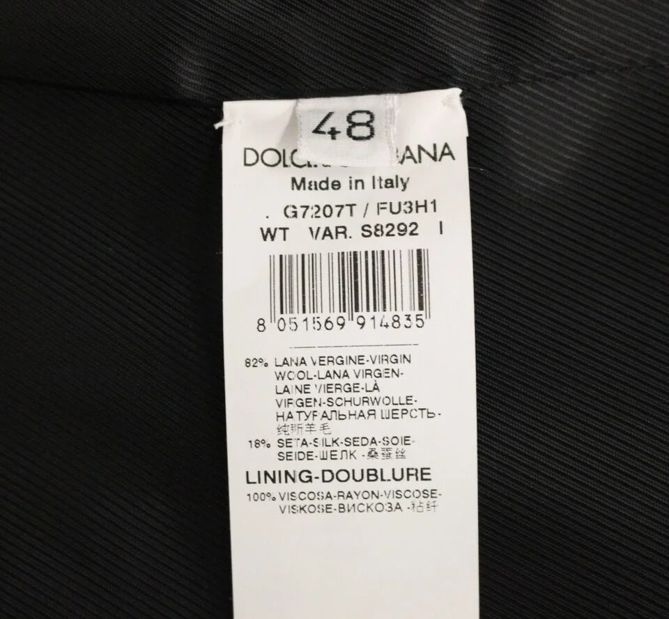 Dolce & Gabbana Gray Wool Silk Dress Vest Gilet Weste - IT48 | M - Vests