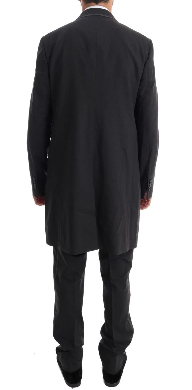 Dolce & Gabbana Gray Wool Stretch 3 Piece Two Button Suit - IT48 | M - Pant Suits