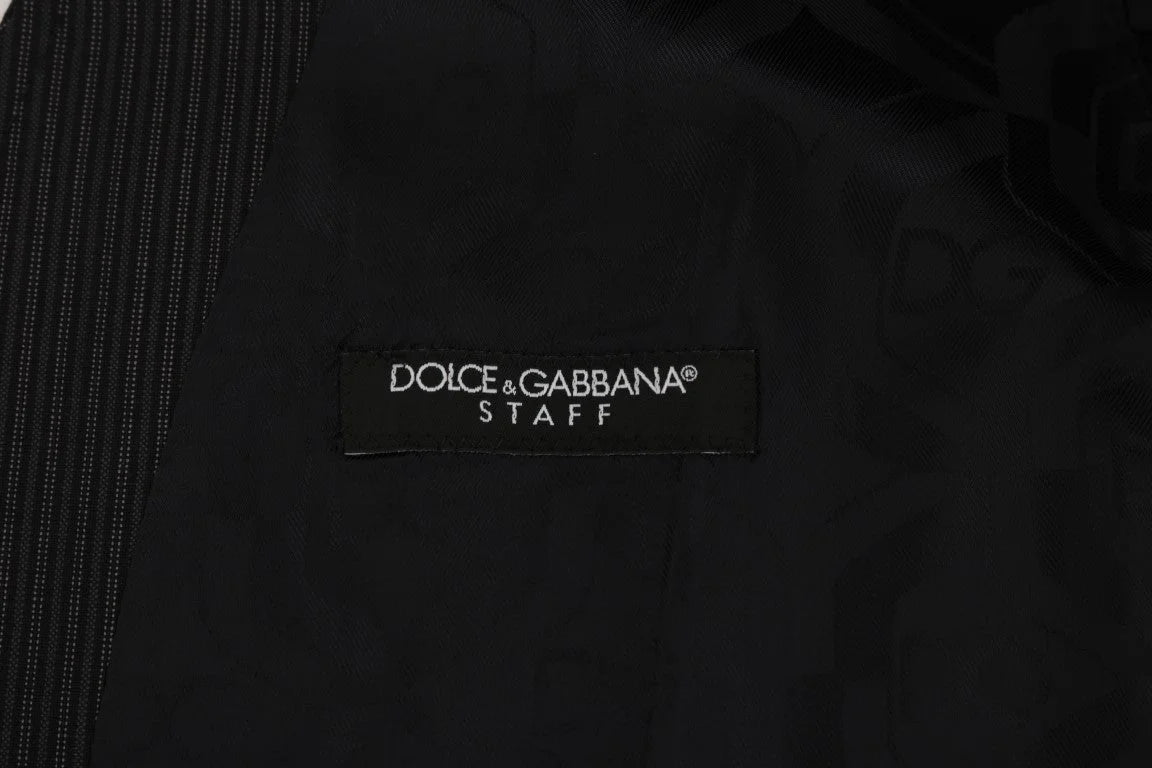 Dolce & Gabbana Gray Wool Stretch Vest - IT52 | XL - Vests