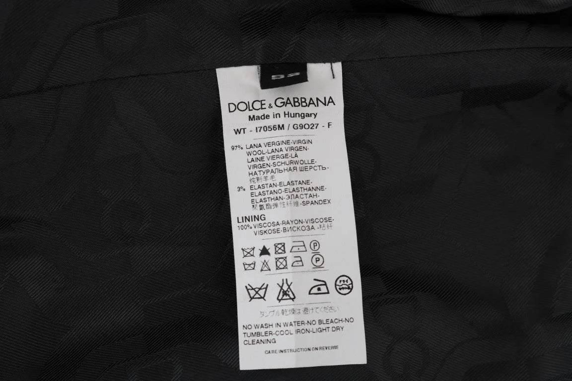 Dolce & Gabbana Gray Wool Stretch Vest - IT52 | XL - Vests