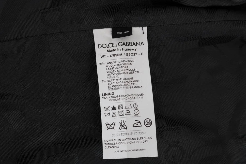 Dolce & Gabbana Gray Wool Stretch Vest - IT52 | XL - Vests