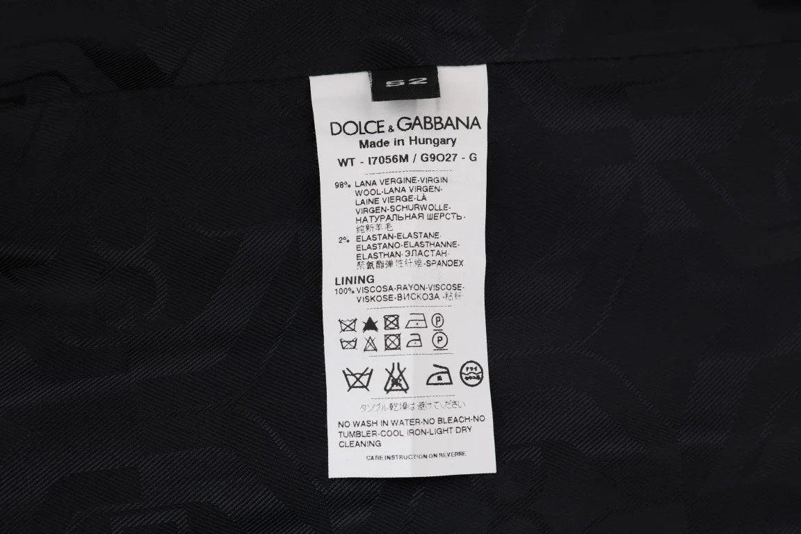 Dolce & Gabbana Gray Wool Stretch Vest - IT52 | XL - Vests