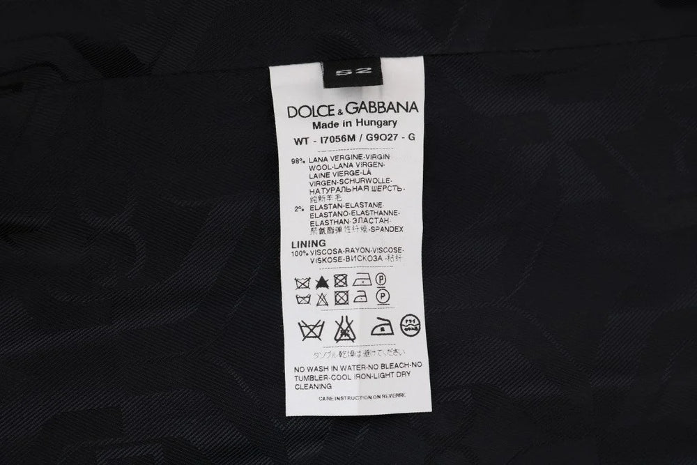 Dolce & Gabbana Gray Wool Stretch Vest - IT52 | XL - Vests
