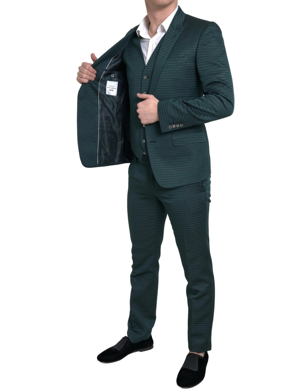 Dolce & Gabbana Green 3 Piece Single Breasted MARTINI Suit - IT44 | XS - Suits