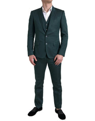 Dolce & Gabbana Green 3 Piece Single Breasted MARTINI Suit - IT44 | XS - Suits