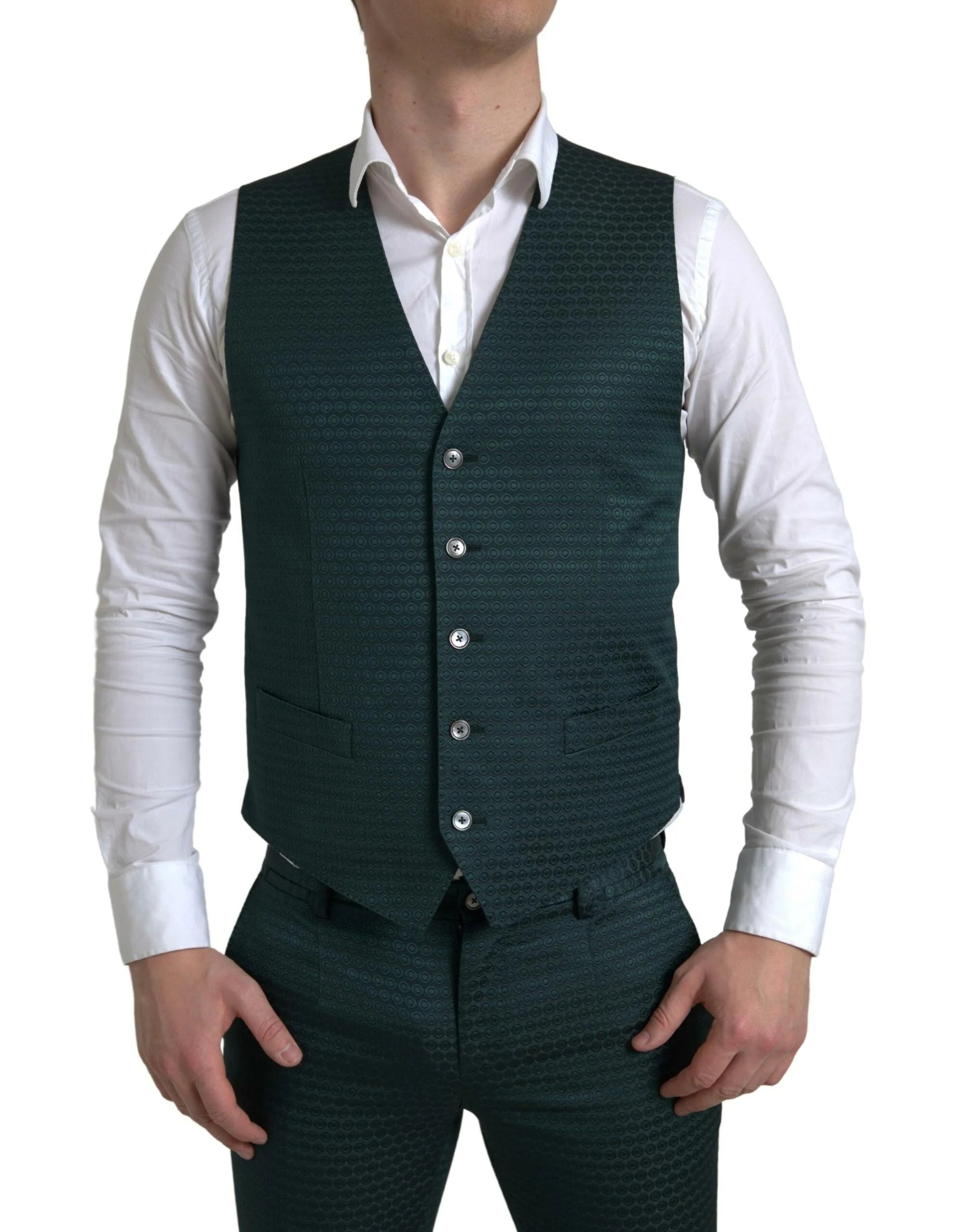Dolce & Gabbana Green 3 Piece Single Breasted MARTINI Suit - IT44 | XS - Suits