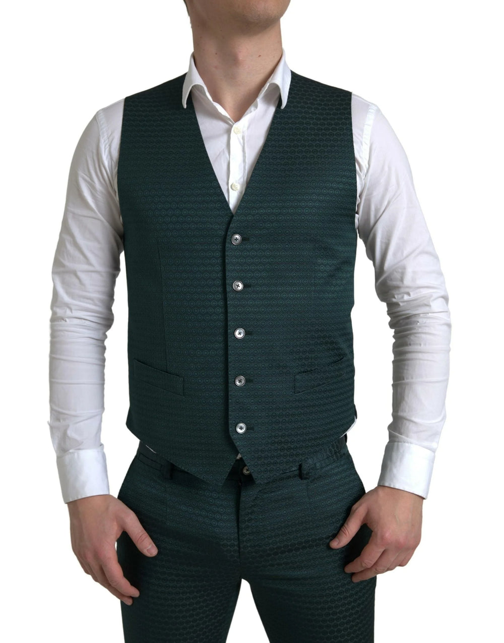 Dolce & Gabbana Green 3 Piece Single Breasted MARTINI Suit - IT44 | XS - Suits