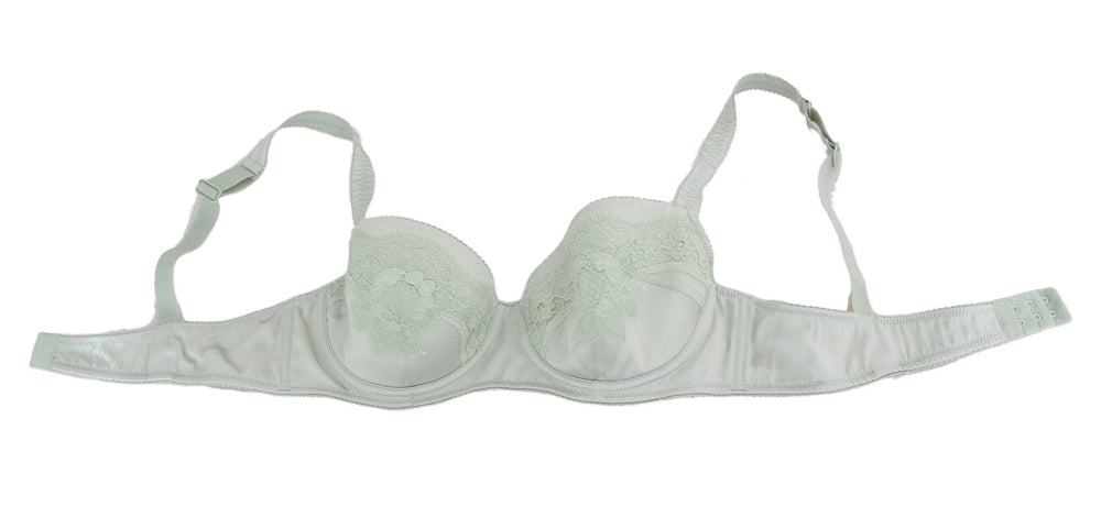 Dolce & Gabbana Green Balconcino Bra Floral Lace Underwear - IT2 | S - Bras
