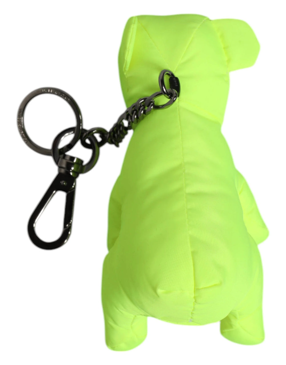 Dolce & Gabbana Green Bear Embroidered Logo Keychain Clasp Keyring - Keychains