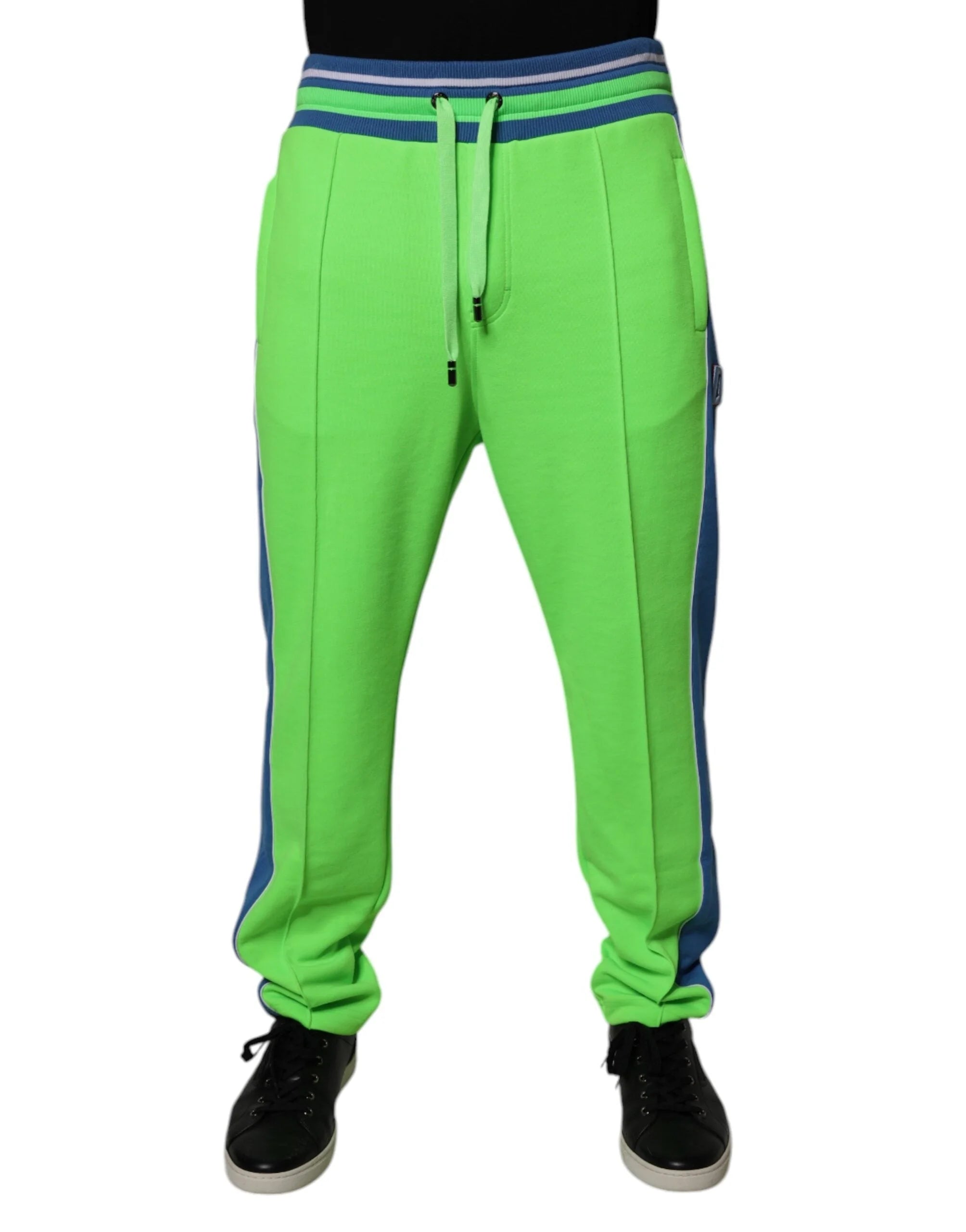 Dolce & Gabbana Green Blue Jogger Sweatpants Pants - IT48 | M - Joggers