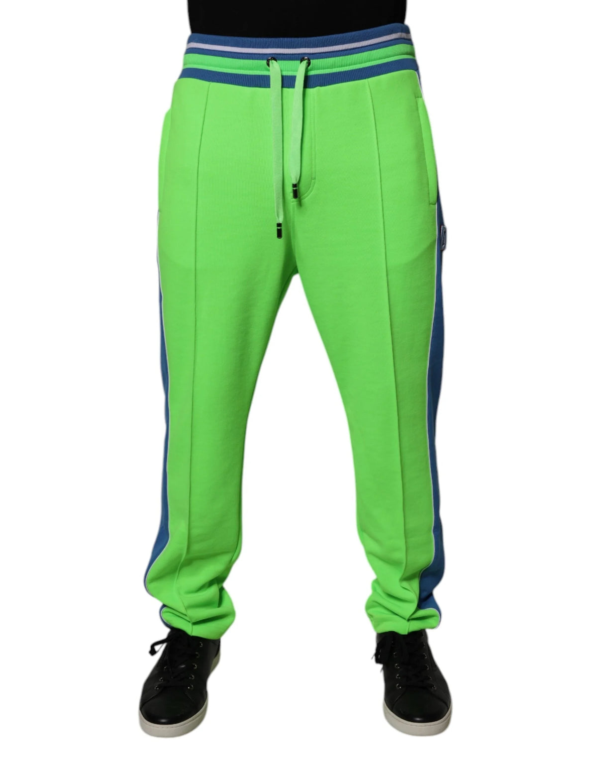 Dolce & Gabbana Green Blue Jogger Sweatpants Pants - IT48 | M - Joggers
