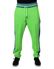 Dolce & Gabbana Green Blue Jogger Sweatpants Pants - IT48 | M - Joggers