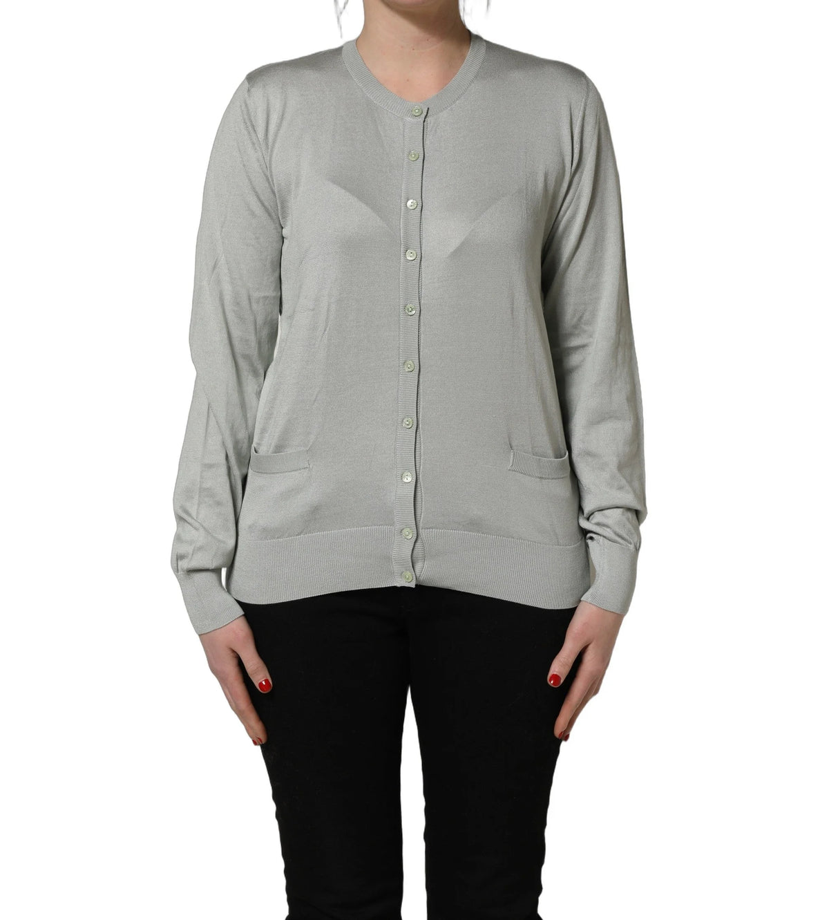 Dolce & Gabbana Green ButtonDown LongSleeve Cardigan Sweater - IT38 | XS