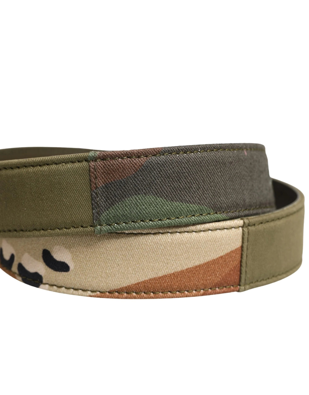 Dolce & Gabbana Green Camouflage Devotion Metal Buckle Belt - 75 cm / 30 Inches