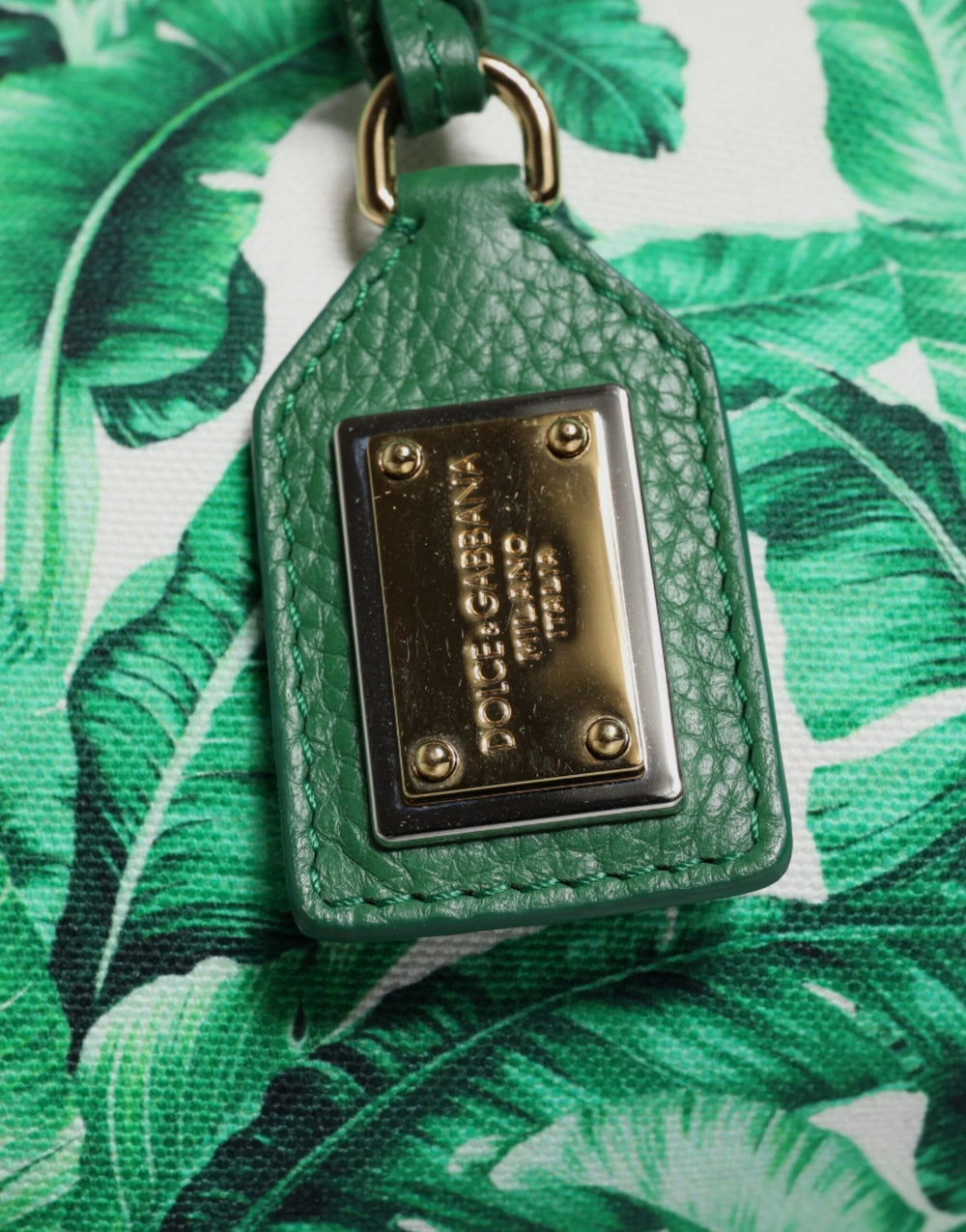 Dolce & Gabbana Green Canvas Botanical Garden Women Tote Bag - Shopper Bags