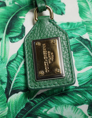 Dolce & Gabbana Green Canvas Botanical Garden Women Tote Bag - Shopper Bags