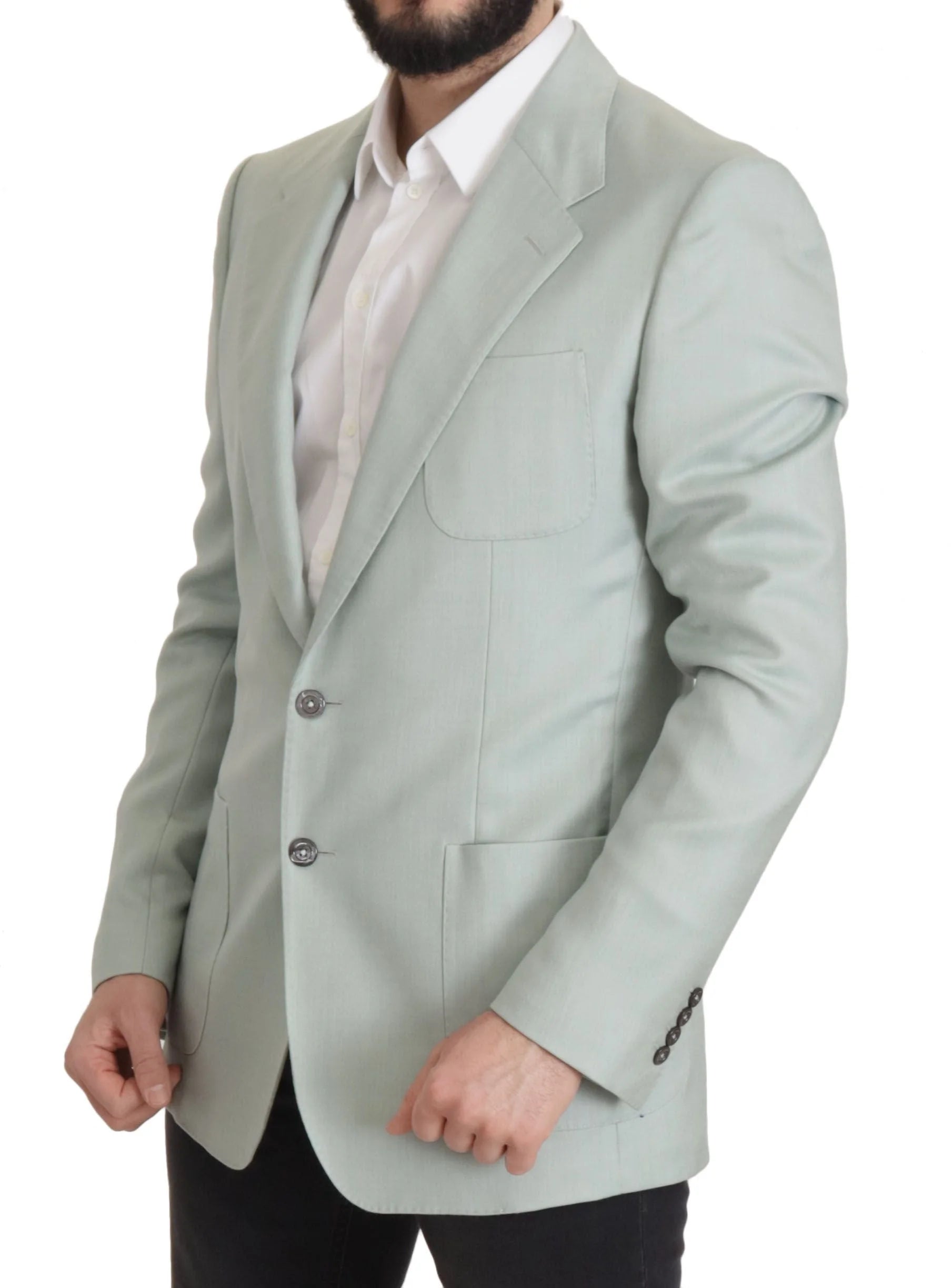 Dolce & Gabbana Green Cashmere Jacket Blazer Jacket - IT52 | L - Sport Jackets