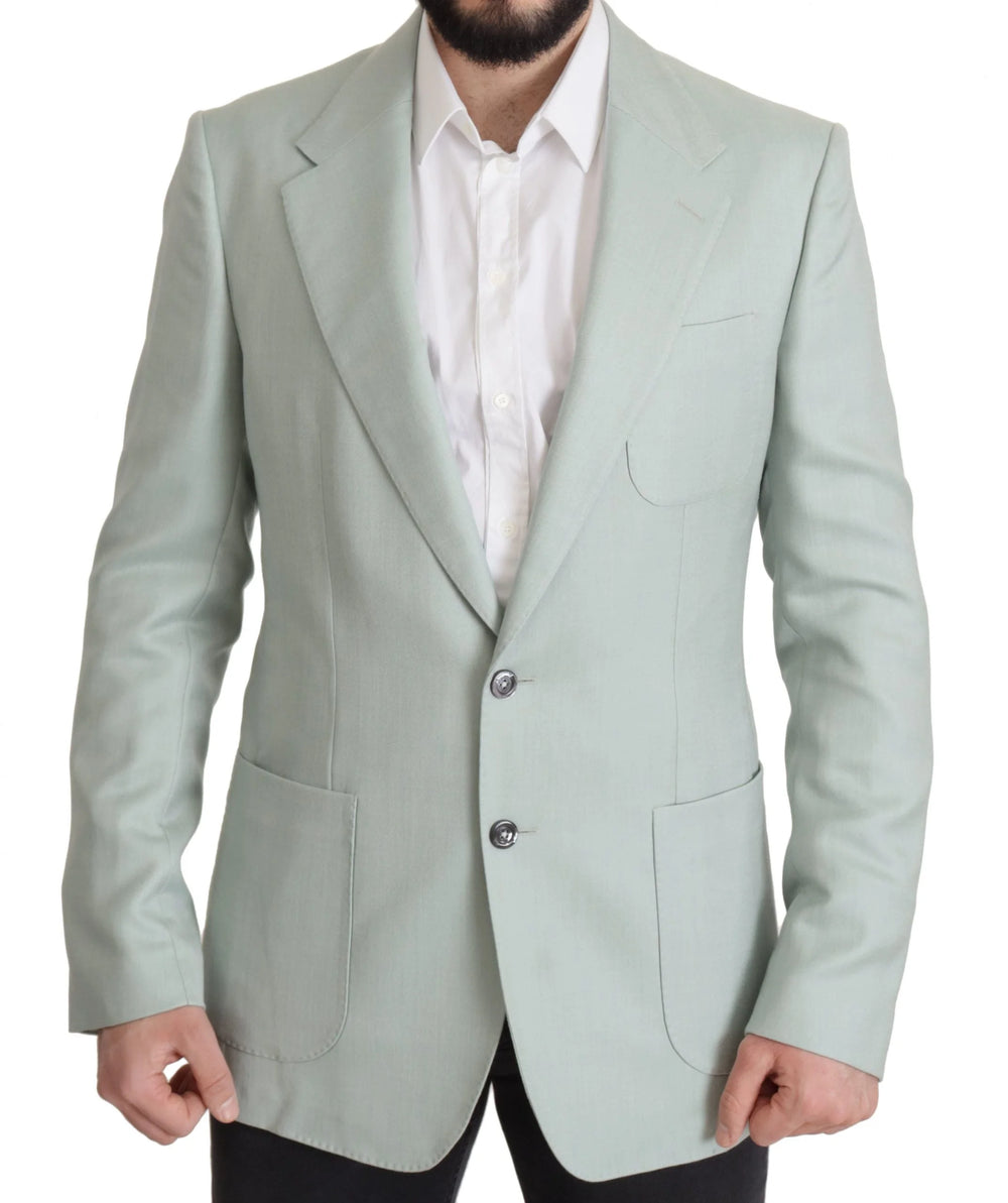 Dolce & Gabbana Green Cashmere Jacket Blazer Jacket - IT52 | L - Sport Jackets