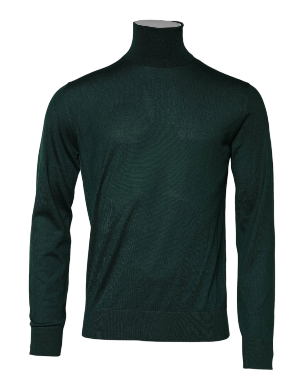 Dolce & Gabbana Green Cashmere Knitted Men Pullover Sweater - IT50 | L - Sweaters