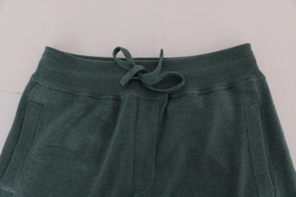 Dolce & Gabbana Green Cashmere Training Pants - S - Training Pants