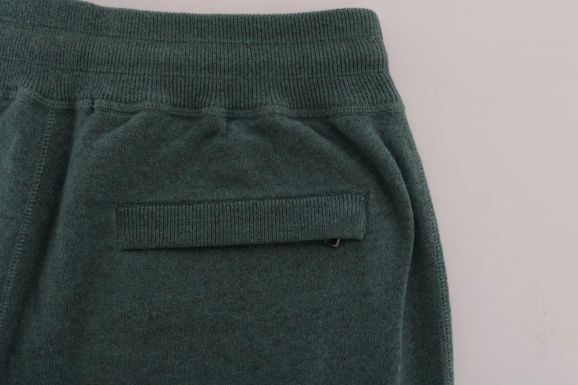 Dolce & Gabbana Green Cashmere Training Pants - S - Training Pants