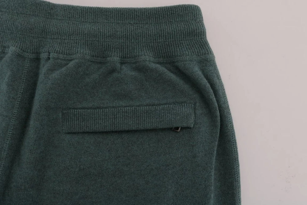 Dolce & Gabbana Green Cashmere Training Pants - S - Training Pants