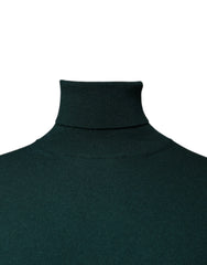 Dolce & Gabbana Green Cashmere Turtleneck Men Pullover Sweater - IT50 | L - Sweaters
