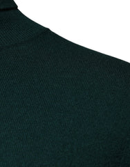 Dolce & Gabbana Green Cashmere Turtleneck Men Pullover Sweater - IT50 | L - Sweaters