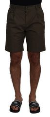 Dolce & Gabbana Green Chinos Cotton Casual Shorts - IT44 | XS - Chino Shorts