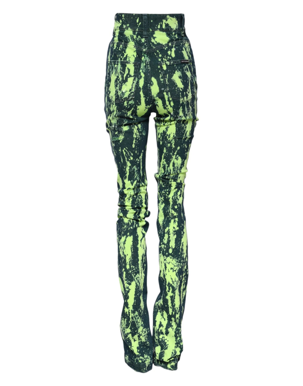 Dolce & Gabbana Green Color Splash High Waist Denim Jeans - IT40|S - Jeans