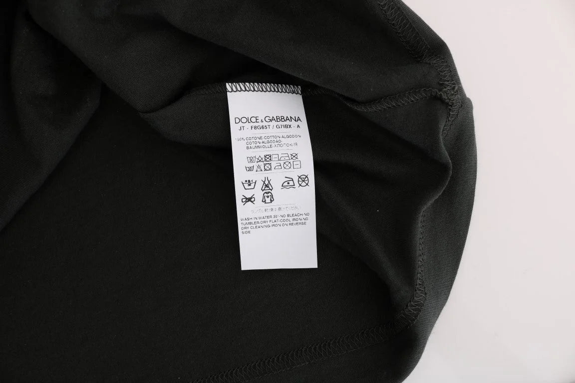 Dolce & Gabbana Green Cotton 2017 Motive T-Shirt - IT42|M - T-Shirts