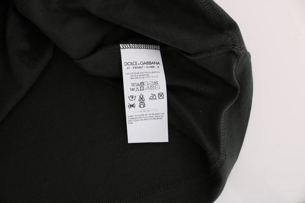 Dolce & Gabbana Green Cotton 2017 Motive T-Shirt - IT42|M - T-Shirts