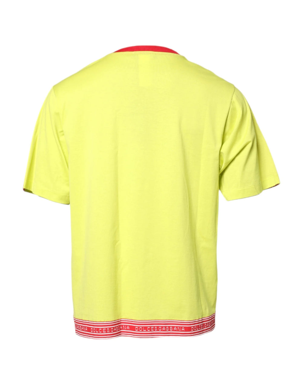 Dolce & Gabbana Green Cotton 85 Patch Crew Neck T-shirt - IT52 | XL - T-Shirts