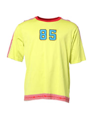 Dolce & Gabbana Green Cotton 85 Patch Crew Neck T-shirt - IT52 | XL - T-Shirts