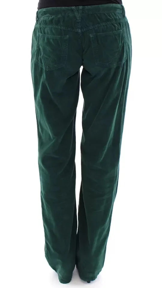 Dolce & Gabbana Green Cotton Corduroys SLIMMY Fit D&G Pants - W24 - Jeans