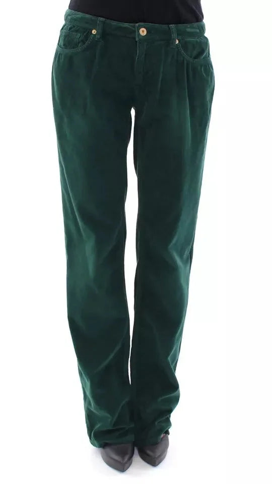 Dolce & Gabbana Green Cotton Corduroys SLIMMY Fit D&G Pants - W24 - Jeans