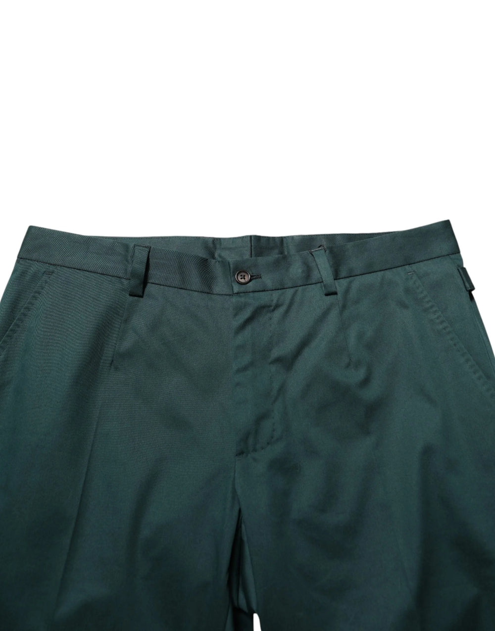 Dolce & Gabbana Green Cotton Formal Dress Men Trouser Pants - Trousers