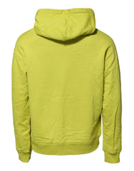 Dolce & Gabbana Green Cotton Hooded Logo Sweatshirt Sweater - IT44 | XS - Hoodies
