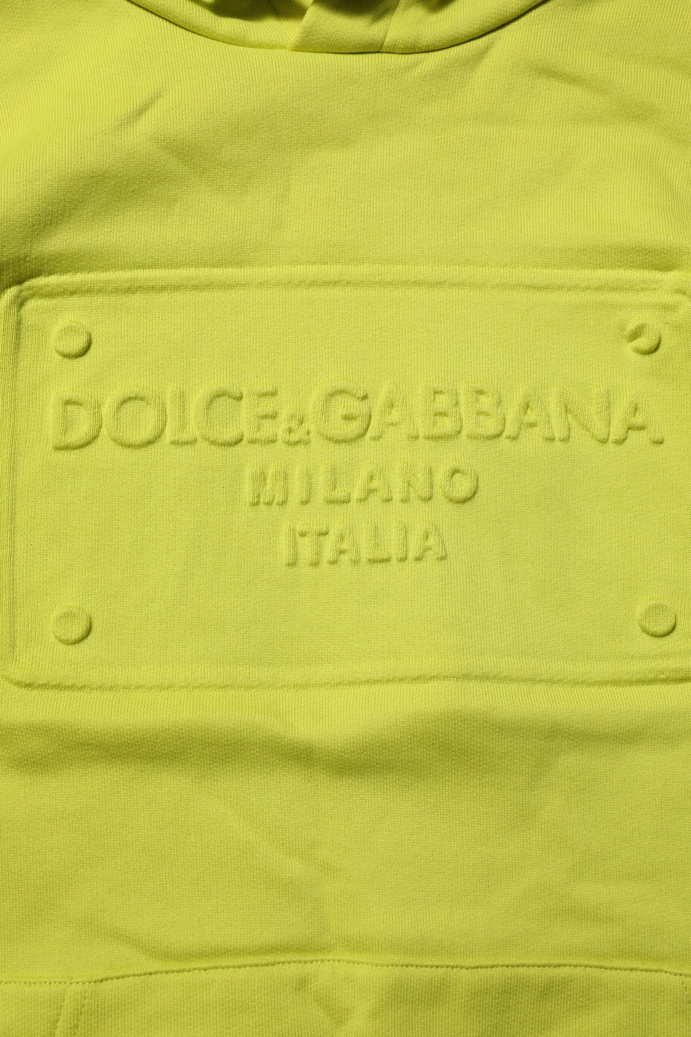 Dolce & Gabbana Green Cotton Hooded Logo Sweatshirt Sweater - IT44 | XS - Hoodies