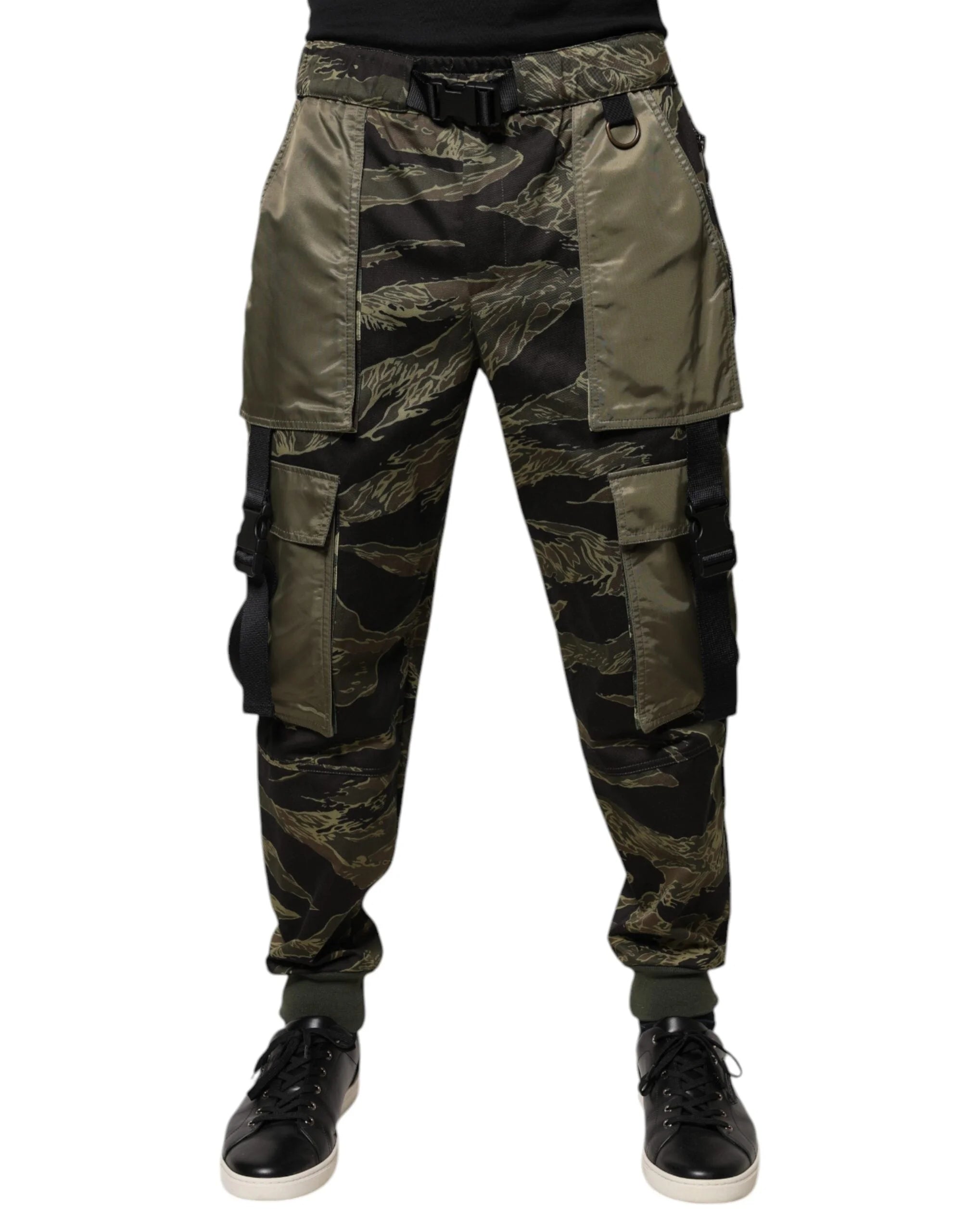 Dolce & Gabbana Green Cotton Jogger Cargo Pants - IT46 | S - Cargo Pants
