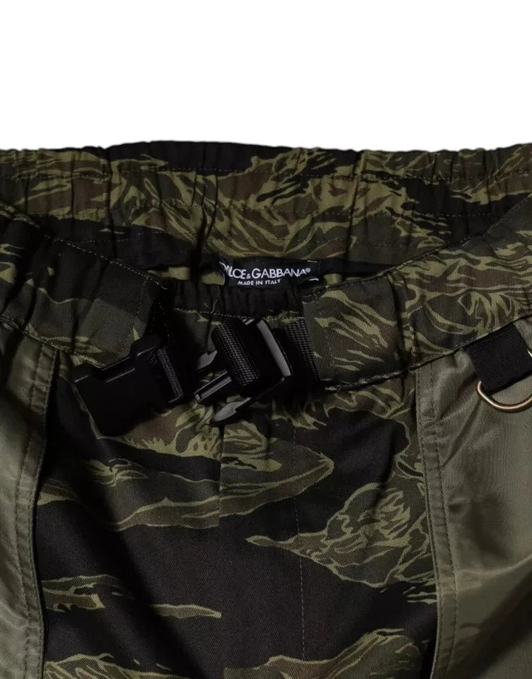 Dolce & Gabbana Green Cotton Jogger Cargo Pants - IT46 | S - Cargo Pants