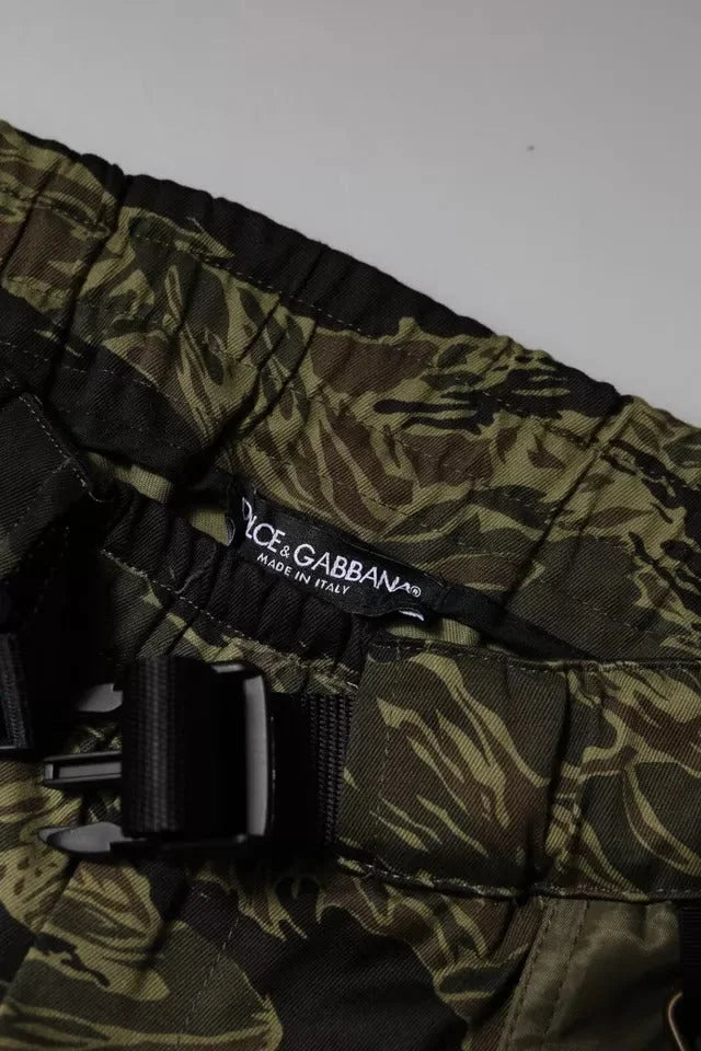 Dolce & Gabbana Green Cotton Jogger Cargo Pants - IT46 | S - Cargo Pants